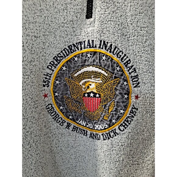 Vintage George Bush Dick Cheney 2005 Presidential Inauguration Mock Neck, 2XL - Picture 3 of 9